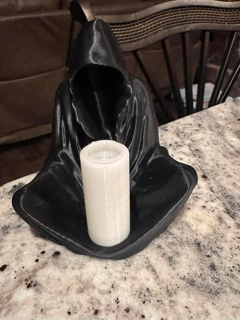 House of Souls handcrafted pen with pen holder.   Glows in the dark